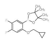 2-(2-Cyclopropylmethoxy-4,5-difluorophenyl)-4,4,5,5-tetramethyl[1,3,2]dioxaborolane - Chemical structure and product image