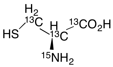 L-Cysteine-13C3,15N - Chemical structure and product image