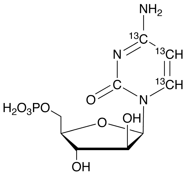 Cytarabine-13C3 5â€™-Monophosphate - Chemical structure and product image