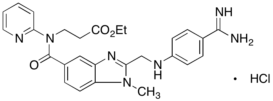Dabigatran Ethyl Ester Hydrochloride Salt - Chemical structure and product image
