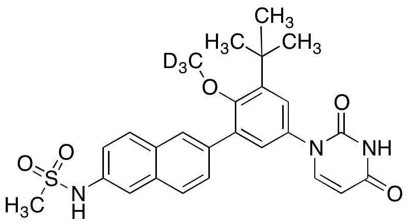 Dasabuvir O-Trideuteromethyl-d3 - Chemical structure and product image