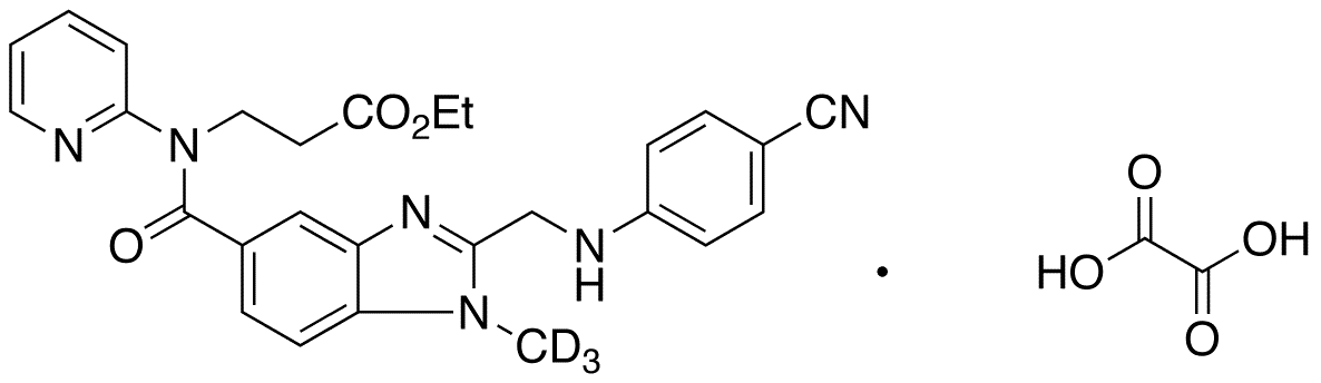 Deacetamidine Cyano Dabigatran-d3 Ethyl Ester Oxalate - Chemical structure and product image