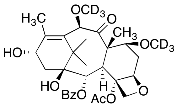 10-Deacetyl-7,10-dimethoxy-Baccatin III-d6 - Chemical structure and product image