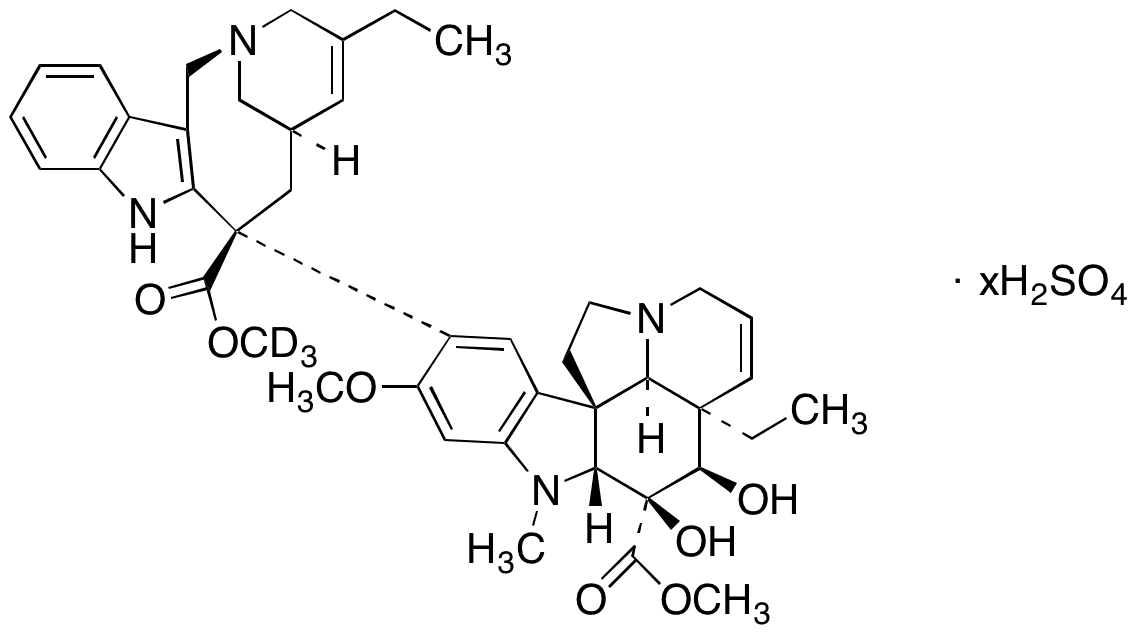 Deacetyl Vinorelbine-d3 Sulfate Salt - Chemical structure and product image
