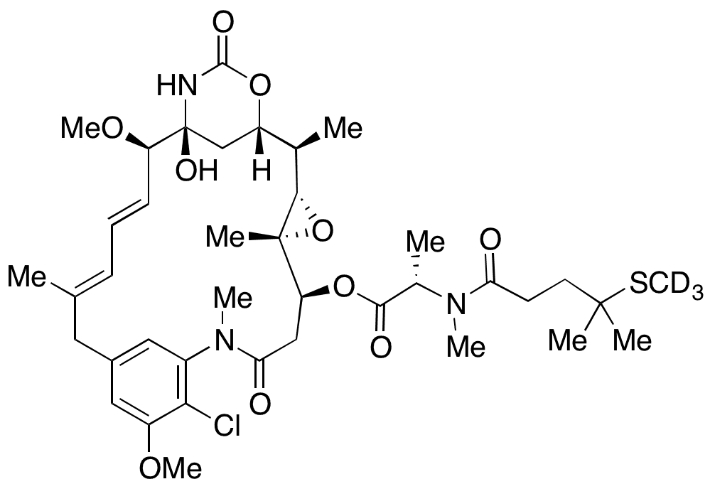 N2-Deacetyl-N2-(4-methyl-4-methylthio-1-oxopentyl)maytansine-d3 - Chemical structure and product image