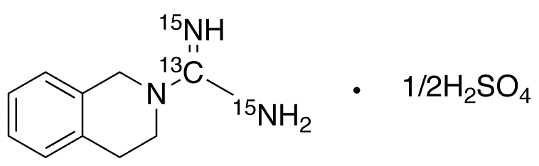 Debrisoquin-13C,15N2 Hemisulfate - Chemical structure and product image