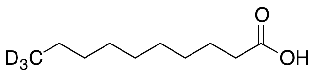 Decanoic-10,10,10-d3 Acid - Chemical structure and product image