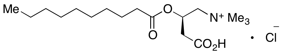 Decanoyl-L-carnitine Chloride - Chemical structure and product image