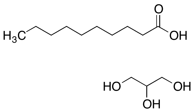 1-Decanoyl-rac-glycerol - Chemical structure and product image