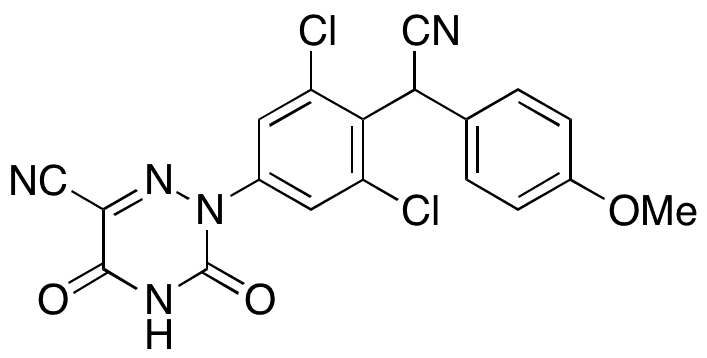 4-Dechloro-4-hydroxy Diclazuril Methyl Ester 6-Carbonitrile - Chemical structure and product image