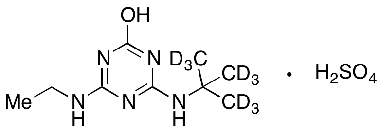 2-Dechloro-2-Hydroxy Terbuthylazine Sulfate-d9 - Chemical structure and product image