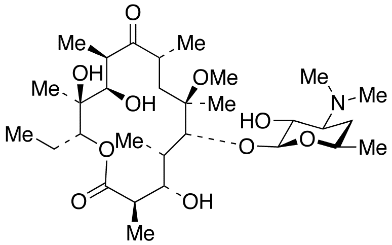 De(cladinosyl) Clarithromycin - Chemical structure and product image