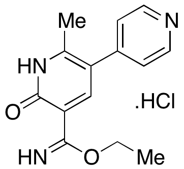 5-Decyano 5-(Ethyl Formimidate) Milrinone Hydrochloride - Chemical structure and product image