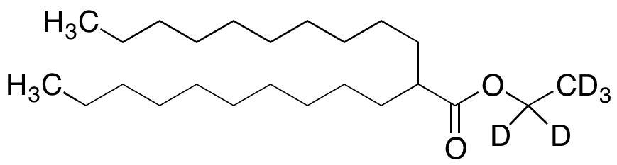 2-Decyldodecanoic Acid Ethyl-d5 Ester - Chemical structure and product image