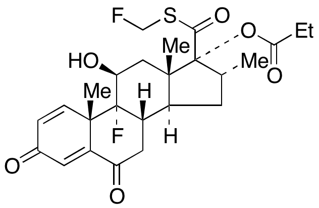 6-Defluro-6-oxo-fluticasone Propionate - Chemical structure and product image