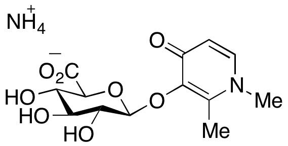 Deferiprone 3-O-beta-D-Glucuronide Ammonium Salt - Chemical structure and product image