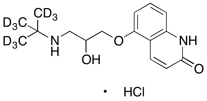 Dehydrocarteolol Hydrochloride-d9 - Chemical structure and product image