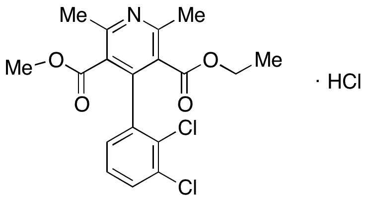 Dehydro Felodipine Hydrochloride - Chemical structure and product image
