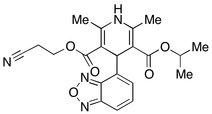 Demethyl Propionitrile Isradipine - Chemical structure and product image