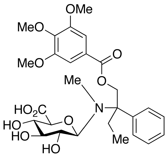 N-Demethyl Trimebutine N-beta-D-Glucuronide - Chemical structure and product image