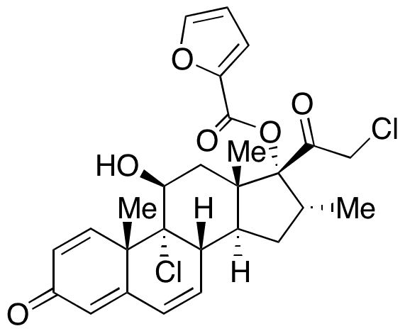 6,7-Didehydro Mometasone Furoate - Chemical structure and product image