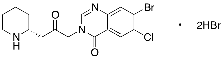 (-)-Deoxyhalofebrifugine Dihydrobromide - Chemical structure and product image
