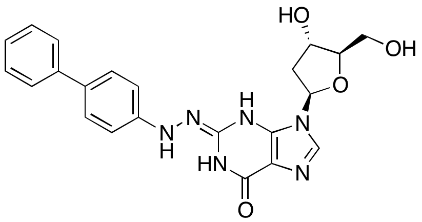 2â€™-Deoxy-2-(2-[1,1-biphenyl]-4-ylhydrazone)xanthosine - Chemical structure and product image