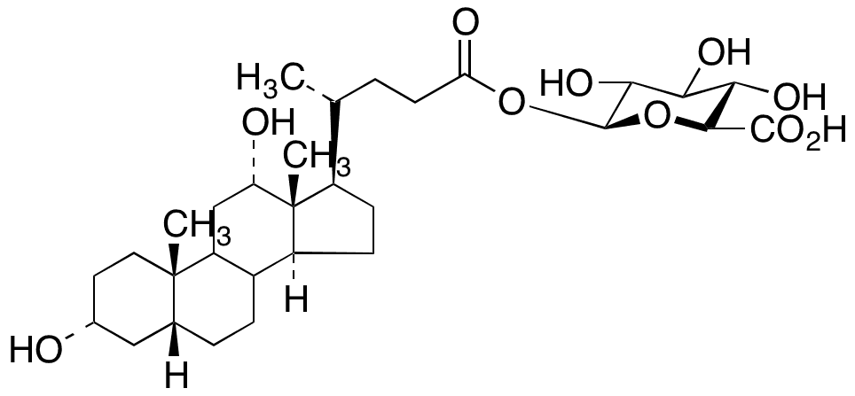 Deoxycholic Acid Acyl Glucuronide - Chemical structure and product image