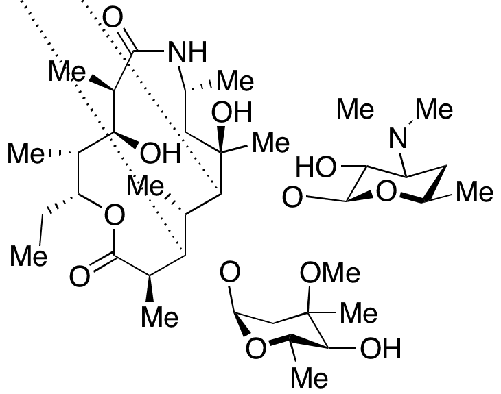 12-Deoxy-alpha-Aza-8alpha-homoerythromycin A - Chemical structure and product image