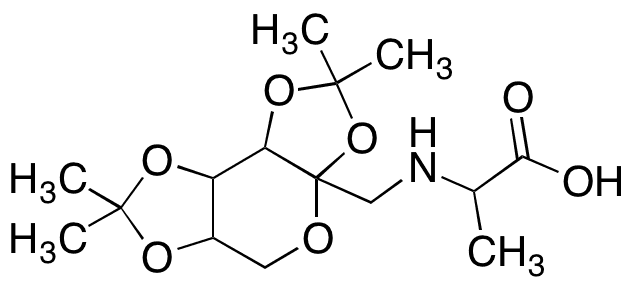 N-[1-Deoxy-2,3:4,5-bis-O-(1-methylethylidene)-beta-D-fructopyranos-1-yl]-L-alanine - Chemical structure and product image
