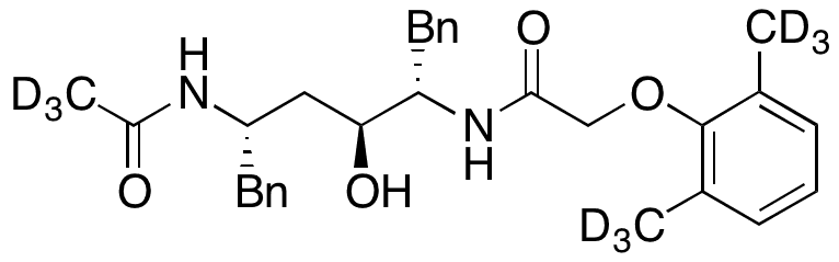N2-Des(L-valinyl) N2-Acetyl Lopinavir-d9 - Chemical structure and product image