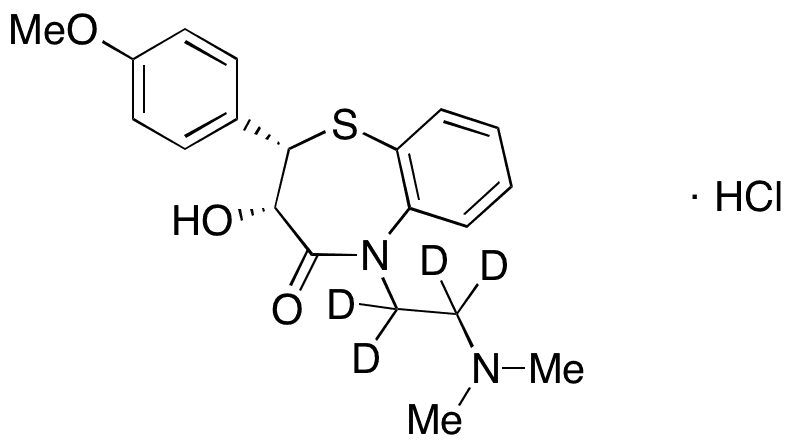 Desacetyl Diltiazem-d4 Hydrochloride - Chemical structure and product image