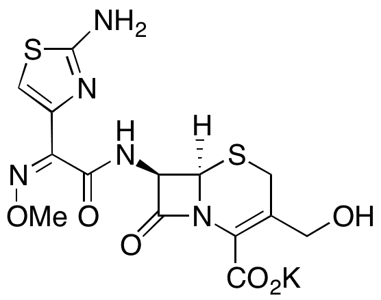 3-Desacetyl Cefotaxime Potassium Salt - Chemical structure and product image