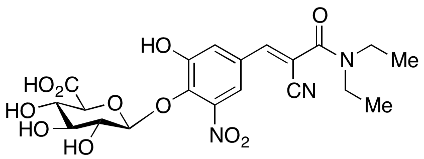 Entacapone 4-β-D-Glucuronide - Chemical structure and product image