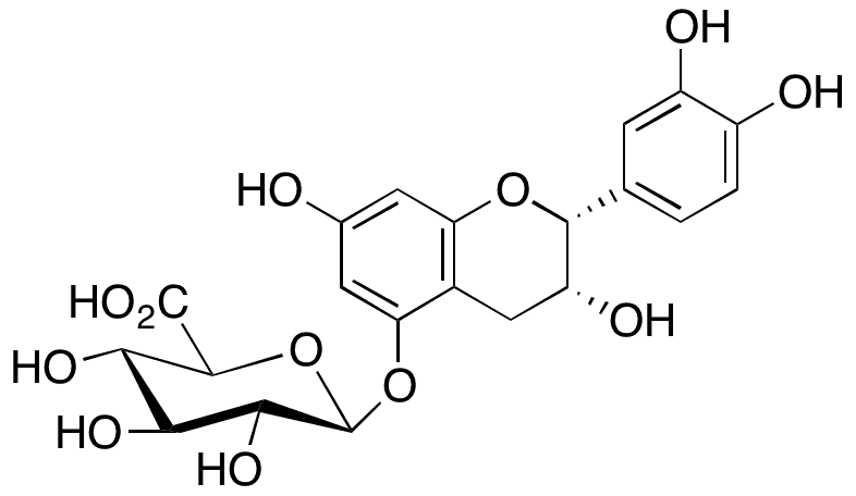 Epicatechin 5-O-β-D-glucuronide - Chemical structure and product image