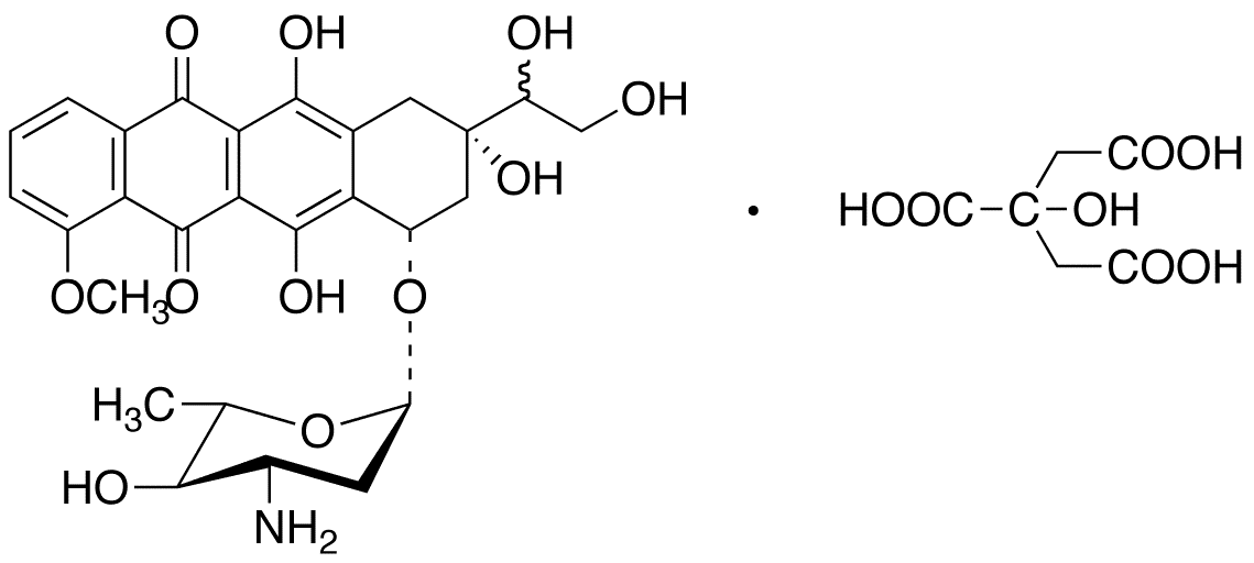 Epirubicinol(Mixture of Diastereomers) - Chemical structure and product image