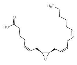 (+/-)-8,9-Epoxyeicosa-5Z,11Z,14Z-trienoic Acid - Chemical structure and product image