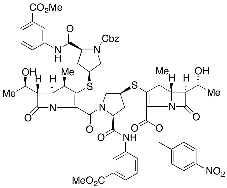 Ertapenem Dimer N-Carboxybenzyl p-Nitrobenzyl Dimethyl Ester - Chemical structure and product image