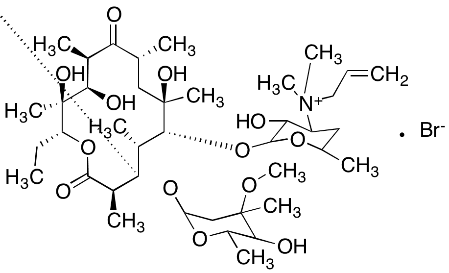 Erythromycin N-2-Propenyl Bromide - Chemical structure and product image