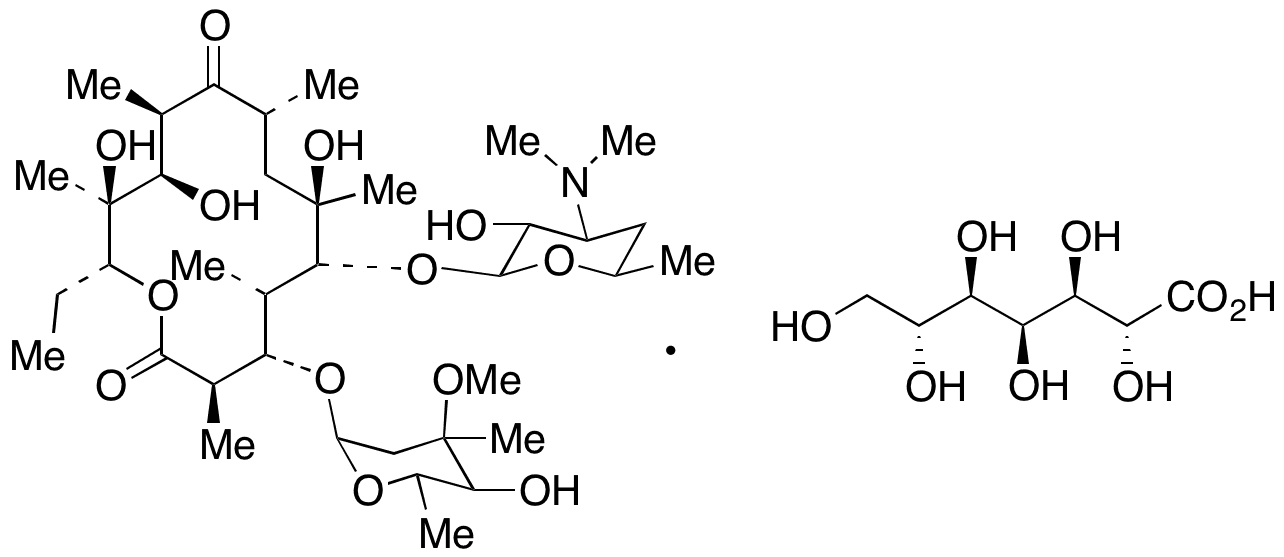 Erythromycin Glucoheptonate - Chemical structure and product image