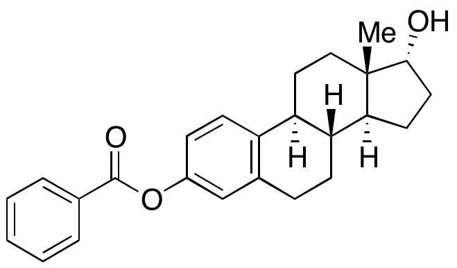Alpha-Estradiol 3-Benzoate - Chemical structure and product image