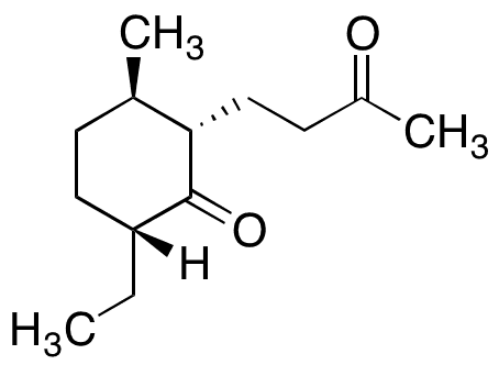(2S,â€‹3R,â€‹6R)â€‹-6-Ethyl-â€‹3-â€‹methyl-â€‹2-â€‹(3-â€‹oxobutyl)â€‹-cyclohexanone - Chemical structure and product image