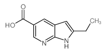 2-Ethyl-1h-pyrrolo[2,3-b]pyridine-5-carboxylic acid - Chemical structure and product image