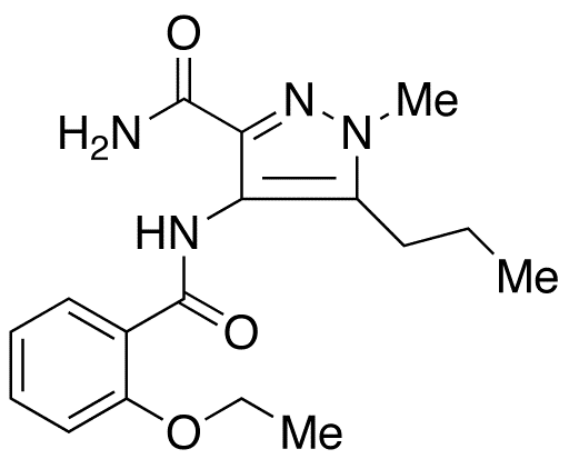 4-[(2-Ethoxybenzoyl)amino]-1-methyl-5-propyl-1H-pyrazole-3-carboxamide - Chemical structure and product image