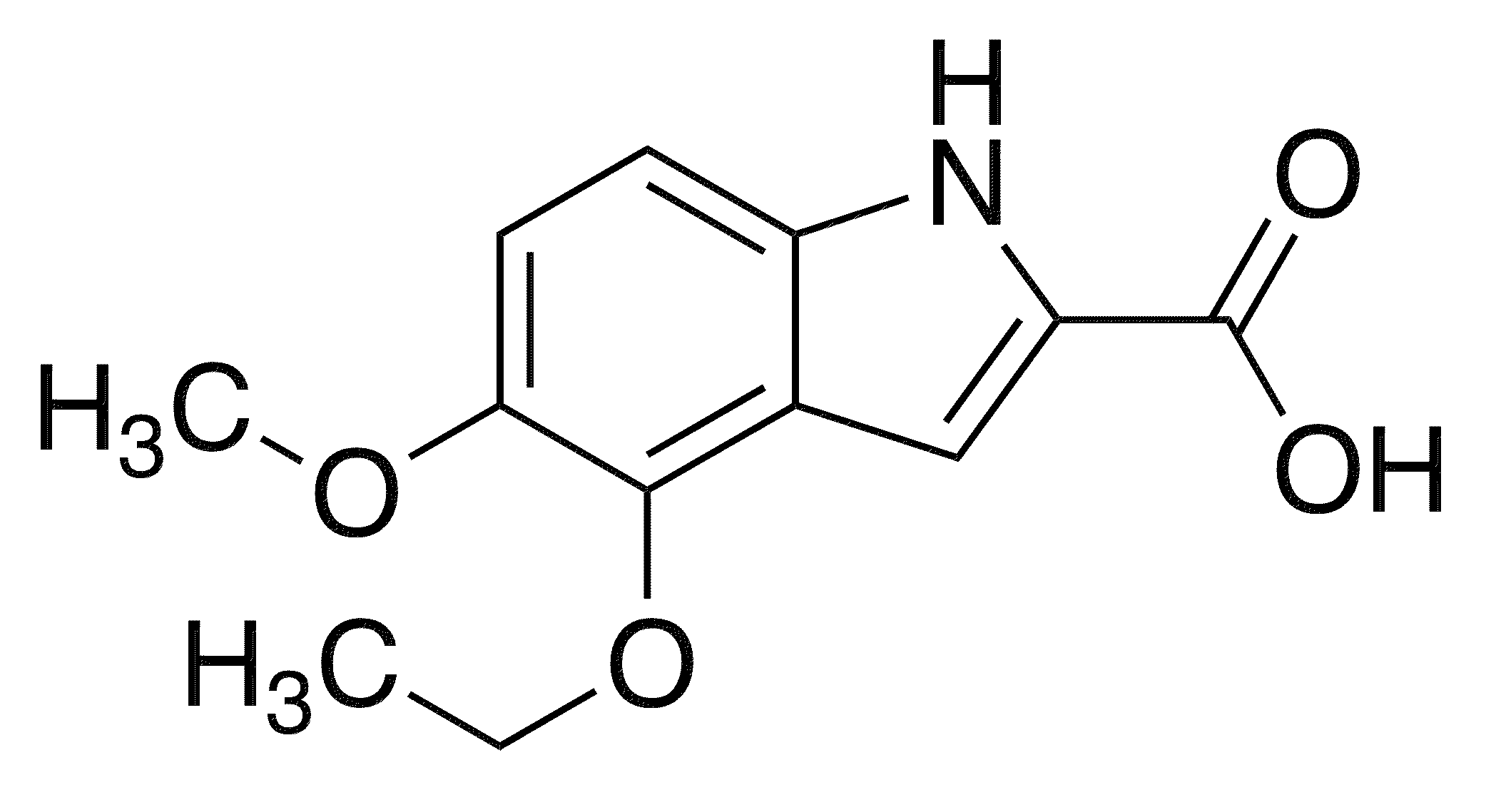 4-Ethoxy-5-methoxy-1h-indole-2-carboxylic acid - Chemical structure and product image