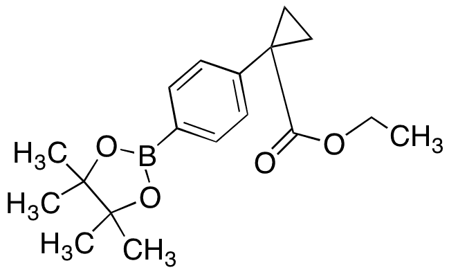 4-(1-Ethoxycarbonylcyclopropyl)phenylboronic acid, pinacol ester - Chemical structure and product image