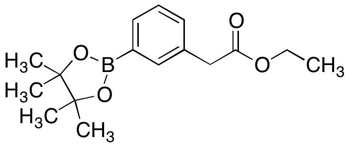 (3-Ethoxycarbonylmethyl)phenylboronic Acid, Pinacol Ester - Chemical structure and product image