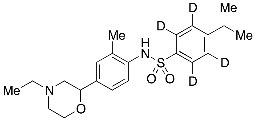 N-[4-(4-Ethyl-2-morpholinyl)-2-methylphenyl]-4-(1-methylethyl)benzenesulfonamide-d4 - Chemical structure and product image