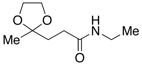 N-Ethyl-(3-(2-methyl-[1,3]dioxolan-2-yl)propionamide - Chemical structure and product image