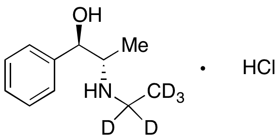 N-Ethyl-dl-norephedrine Hydrochloride-d5 - Chemical structure and product image
